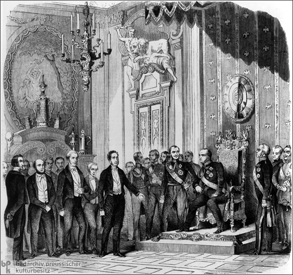 Die Krone eines deutschen Kaisers wird dem preußischen König Friedrich Wilhelm IV. angetragen (1849)